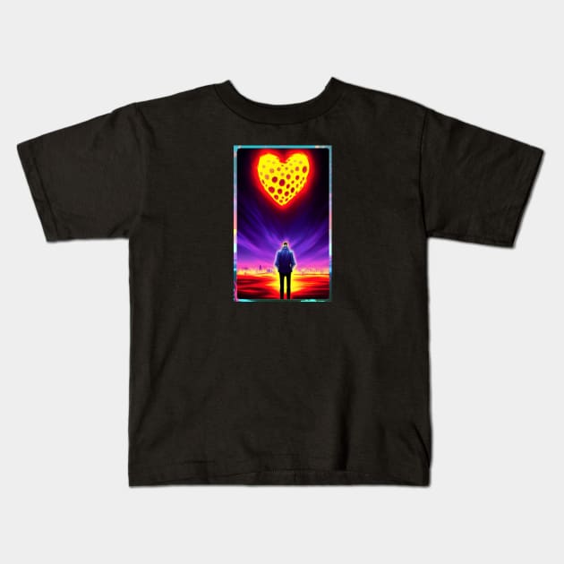 Lonely Heart - Holy Heart 001 Kids T-Shirt by BottomsUpTee